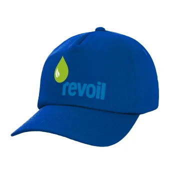 Πρατήριο καυσίμων REVOIL, Twill Καπέλο παιδικό ΜΠΛΕ (100% ΒΑΜΒΑΚΕΡΟ, ΠΑΙΔΙΚΟ, UNISEX)