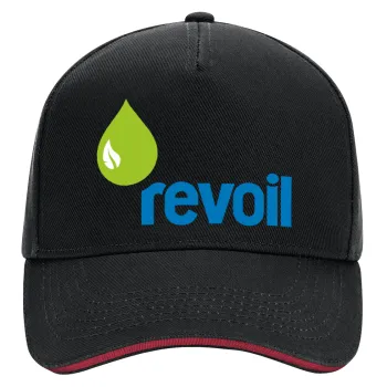 Πρατήριο καυσίμων REVOIL, DRILL Adult Ultimate Hat BLACK/RED, (100% COTTON, ADULT, UNISEX, ONE SIZE)