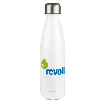 Πρατήριο καυσίμων REVOIL, Metal mug thermos White (Stainless steel), double wall, 500ml