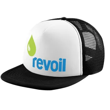 Πρατήριο καυσίμων REVOIL, Child's Soft Trucker Hat with BLACK/WHITE Mesh (POLYESTER, CHILD, ONE SIZE)