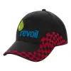 Adult Cap RACING Ultimate Black/Red, (100% COTTON DRILL, ADULT, UNISEX, ONE SIZE)