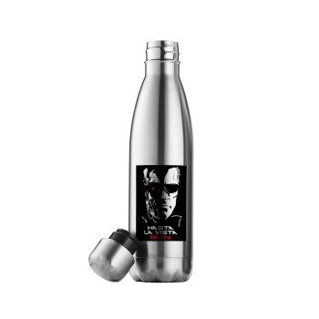 Terminator Hasta La Vista, Inox (Stainless steel) double-walled metal mug, 500ml