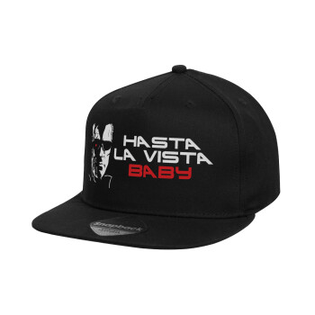 Terminator Hasta La Vista, Καπέλο παιδικό Snapback, 100% Βαμβακερό, Μαύρο