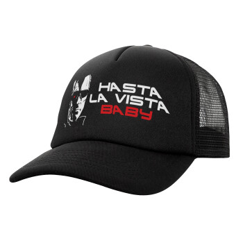 Terminator Hasta La Vista, Καπέλο Soft Trucker με Δίχτυ Μαύρο 