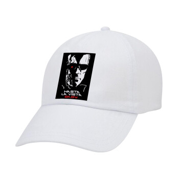 Terminator Hasta La Vista, Καπέλο Baseball Λευκό (5-φύλλο, unisex)