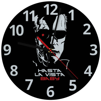 Terminator Hasta La Vista, Ρολόι τοίχου γυάλινο (30cm)