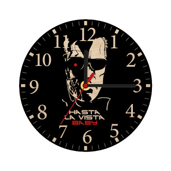 Terminator Hasta La Vista, Ρολόι τοίχου ξύλινο plywood (20cm)