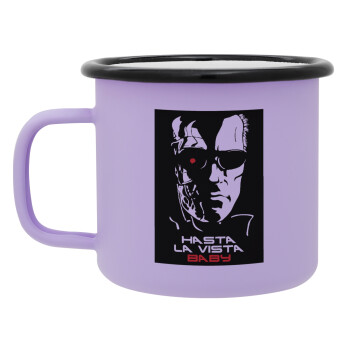 Terminator Hasta La Vista, Κούπα Μεταλλική εμαγιέ ΜΑΤ Light Pastel Purple 360ml