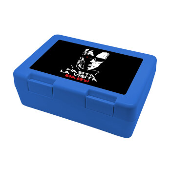Terminator Hasta La Vista, Children's cookie container BLUE 185x128x65mm (BPA free plastic)