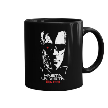 Terminator Hasta La Vista, Mug black, ceramic, 330ml