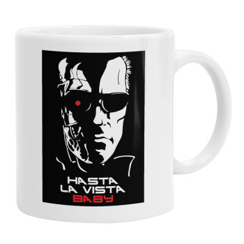 Terminator Hasta La Vista, Ceramic coffee mug, 330ml (1pcs)