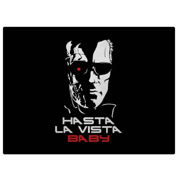 Terminator Hasta La Vista — Επιφάνεια κοπής γυάλινη (38x28cm)