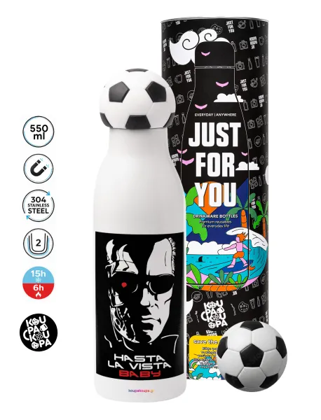 Terminator Hasta La Vista — Soccer Metal mug thermos, double wall, 550ml