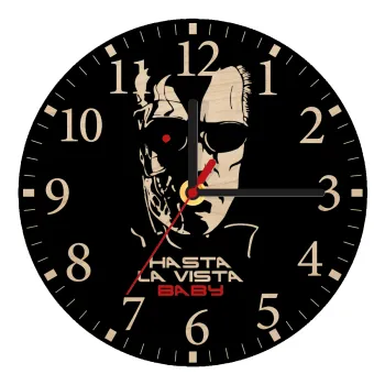 Terminator Hasta La Vista, Ρολόι τοίχου ξύλινο plywood (20cm)