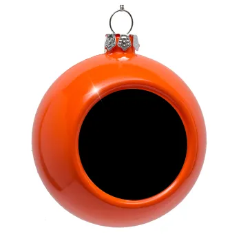 Terminator Hasta La Vista, Στολίδι Χριστουγεννιάτικη μπάλα δένδρου Πορτοκαλί 8cm