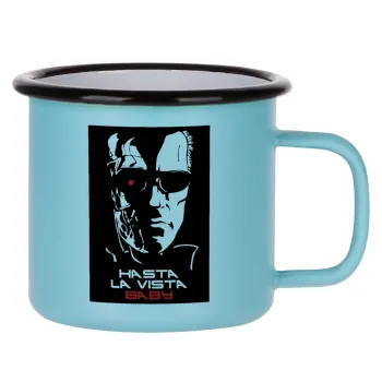 Terminator Hasta La Vista, Κούπα Μεταλλική εμαγιέ ΜΑΤ σιέλ 360ml