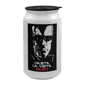 Terminator Hasta La Vista, Κούπα ταξιδιού μεταλλική με καπάκι (tin-can) 500ml