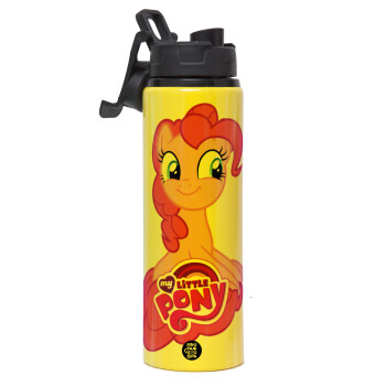 My Little Pony, Metallic water bottle with safety lid, 850ml aluminum