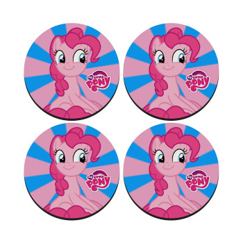 Μικρό μου Πόνυ, ΣΕΤ 4 Σουβέρ ξύλινα στρογγυλά (9cm)