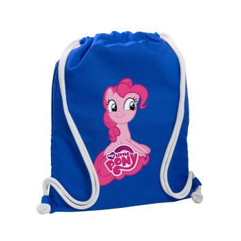 My Little Pony, Backpack pouch GYMBAG Blue, with pocket (40x48cm) & thick cords