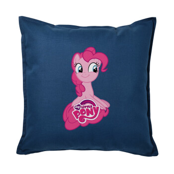 Μικρό μου Πόνυ, Μαξιλάρι καναπέ Μπλε 100% βαμβάκι, περιέχεται το γέμισμα (50x50cm)