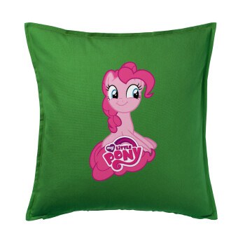 Μικρό μου Πόνυ, Μαξιλάρι καναπέ Πράσινο 100% βαμβάκι, περιέχεται το γέμισμα (50x50cm)