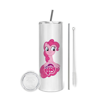 My Little Pony, Eco friendly stainless steel tumbler 600ml, with metal straw & cleaning brush