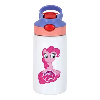 My Little Pony, Children's hot water bottle, stainless steel, with safety straw, pink/purple (350ml)