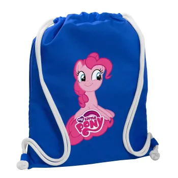 My Little Pony, Backpack pouch GYMBAG Blue, with pocket (40x48cm) & thick cords