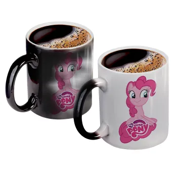 My Little Pony, Color changing magic Mug, ceramic, 330ml when adding hot liquid inside, the black colour desappears (1 pcs)