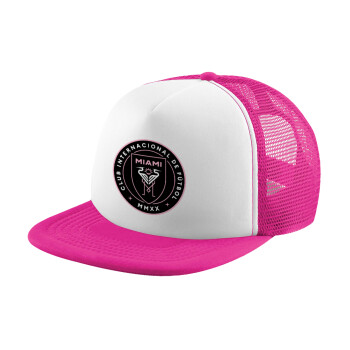 Ίντερ Μαϊάμι (Inter Miami CF), Καπέλο Soft Trucker με Δίχτυ Pink/White 