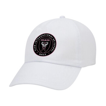 Ίντερ Μαϊάμι (Inter Miami CF), Καπέλο Baseball Λευκό (5-φύλλο, unisex)