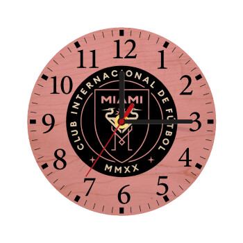 Ίντερ Μαϊάμι (Inter Miami CF), Ρολόι τοίχου ξύλινο plywood (20cm)