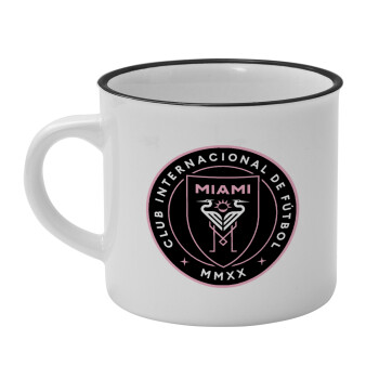 Ίντερ Μαϊάμι (Inter Miami CF), Κούπα κεραμική vintage Λευκή/Μαύρη 230ml