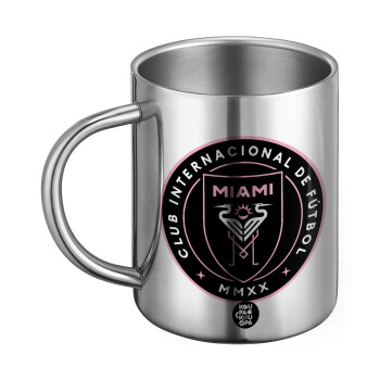 Ίντερ Μαϊάμι (Inter Miami CF), Ανοξείδωτη Μεταλλική Κούπα 450ml - Διπλού Τοιχώματος
