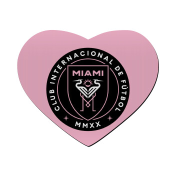 Ίντερ Μαϊάμι (Inter Miami CF), Mousepad καρδιά 23x20cm