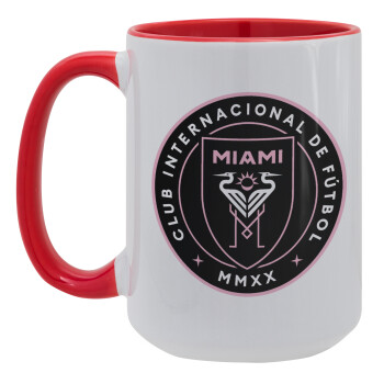 Ίντερ Μαϊάμι (Inter Miami CF), Κούπα Mega 15oz, κεραμική Κόκκινη, 450ml