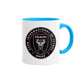 Inter Miami CF, Mug colored light blue, ceramic, 330ml