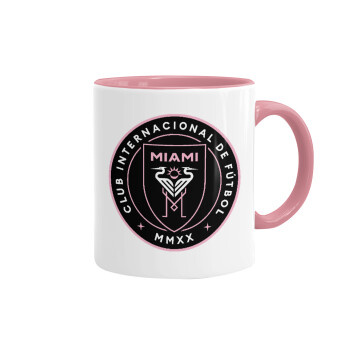 Inter Miami CF, Mug colored pink, ceramic, 330ml