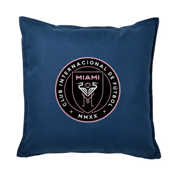 Inter Miami CF, Sofa cushion Blue 50x50cm includes filling