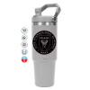 GREY color, 890ml (30oz) stainless Steel Tumbler with Handle