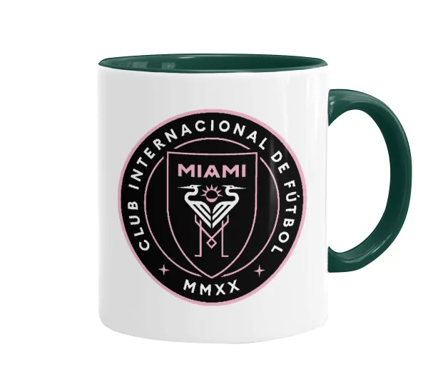 Inter Miami CF — Mug colored green, ceramic, 330ml