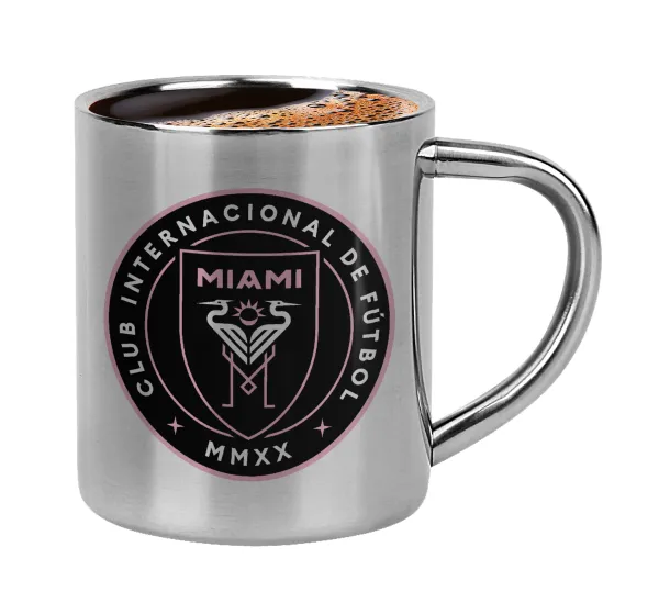 Inter Miami CF — Double-wall metal cup for espresso (220ml)