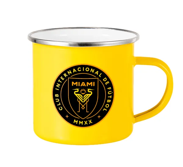 Inter Miami CF — Yellow Enamel Metallic Cup 360ml