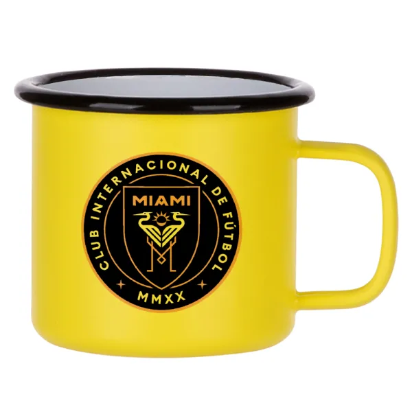 Ίντερ Μαϊάμι (Inter Miami CF) — Κούπα Μεταλλική εμαγιέ ΜΑΤ Κίτρινη 360ml