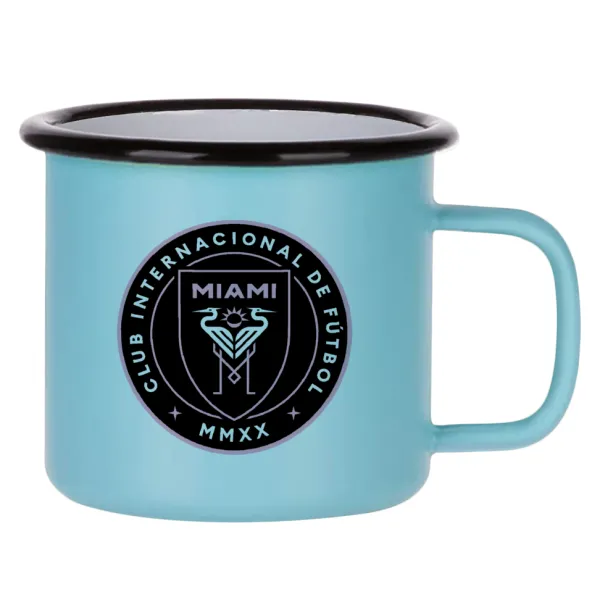 Ίντερ Μαϊάμι (Inter Miami CF) — Κούπα Μεταλλική εμαγιέ ΜΑΤ σιέλ 360ml