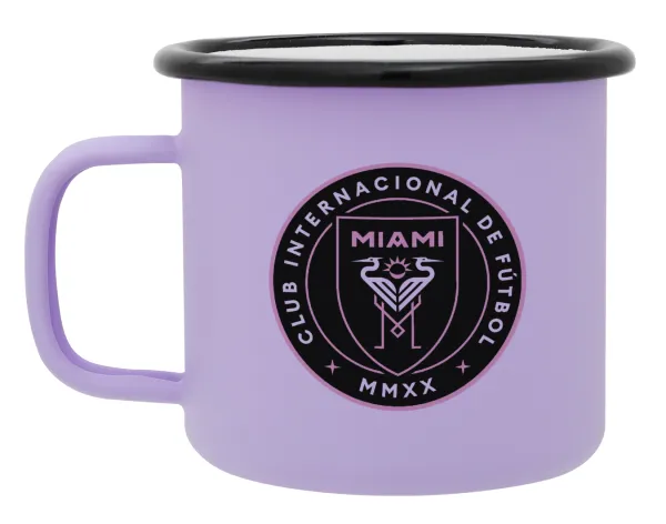 Ίντερ Μαϊάμι (Inter Miami CF) — Κούπα Μεταλλική εμαγιέ ΜΑΤ Light Pastel Purple 360ml
