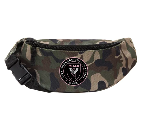 Inter Miami CF — Unisex waist bag (banana) in Jungle camouflage color with 2 pockets