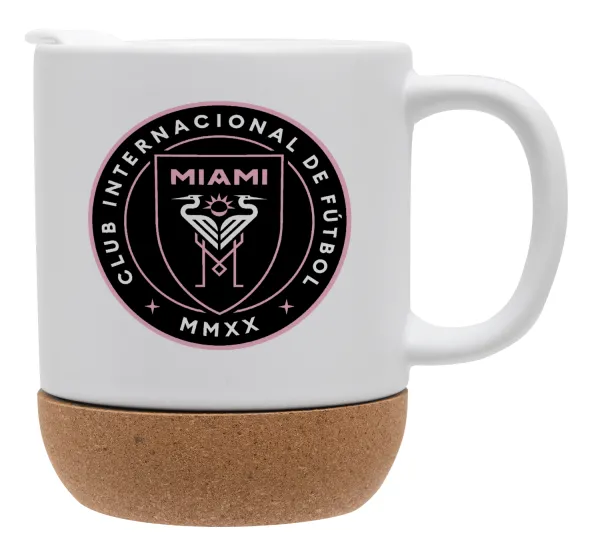 Ίντερ Μαϊάμι (Inter Miami CF) — Κούπα, κεραμική με βάση φελού και καπάκι (ΜΑΤ), 330ml