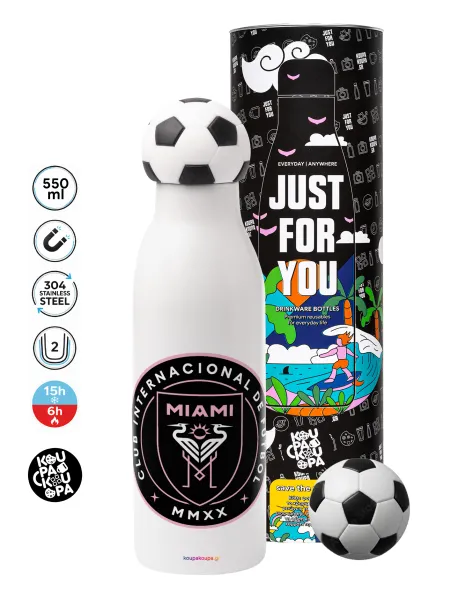 Inter Miami CF — Soccer Metal mug thermos, double wall, 550ml